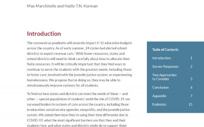 Bellwether's COVID-19 Education Survey analysis cover image screenshot